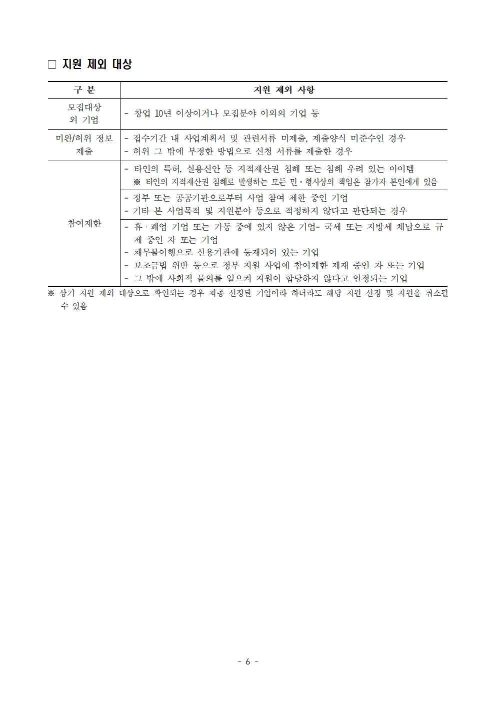 모집 변경공고 6페이지 포스터 – 자세한 내용은 다음 텍스트에서 설명